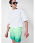 Шорты текстильные плавательные для мужчин, длинные white, light green