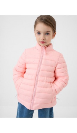 Куртка текстильная с полиуретановым покрытием для девочек pale pink
