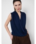 Топ трикотажный для женщин dark blue