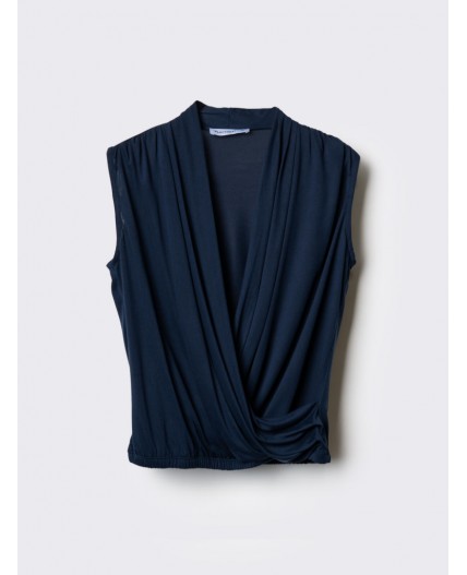 Топ трикотажный для женщин dark blue