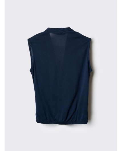 Топ трикотажный для женщин dark blue