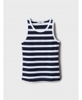 Майка трикотажная для женщин white, dark blue