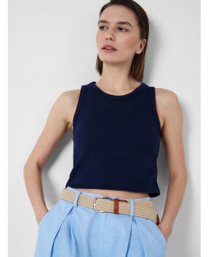 Топ трикотажный для женщин dark blue