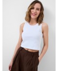 Топ трикотажный для женщин white