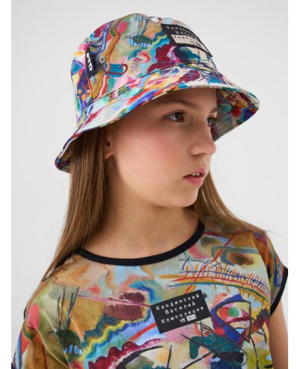 Панама текстильная для девочек multicolor