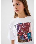 Джемпер трикотажный для девочек (футболка) white