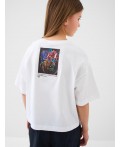 Джемпер трикотажный для девочек (футболка) white