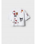 Фуфайка трикотажная для девочек (футболка) white