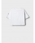 Фуфайка трикотажная для девочек (футболка) white