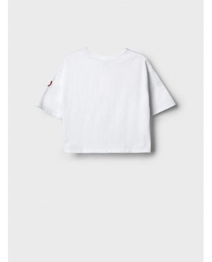 Фуфайка трикотажная для девочек (футболка) white
