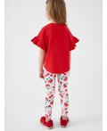 Комплект трикотажный для девочек: туника, брюки (легинсы) multicolor
