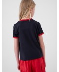 Фуфайка трикотажная для девочек (футболка) black