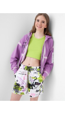 Шорты трикотажные для девочек multicolor