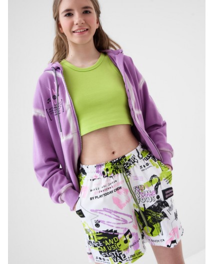 Шорты трикотажные для девочек multicolor