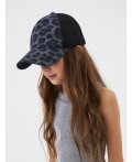 Кепка текстильная для девочек black, grey