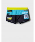 Плавки-шорты трикотажные для мальчиков, короткие black, light green, turquoise