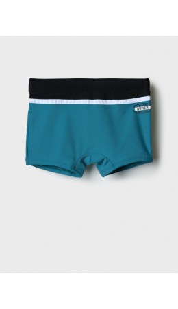 Плавки-шорты трикотажные для мальчиков, средней длины black, white, turquoise