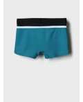 Плавки-шорты трикотажные для мальчиков, средней длины black, white, turquoise