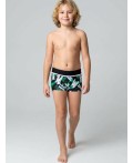Плавки-шорты трикотажные для мальчиков, средней длины black, white, green