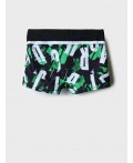 Плавки-шорты трикотажные для мальчиков, средней длины black, white, green