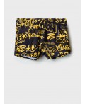 Плавки-шорты трикотажные для мальчиков, средней длины yellow, black