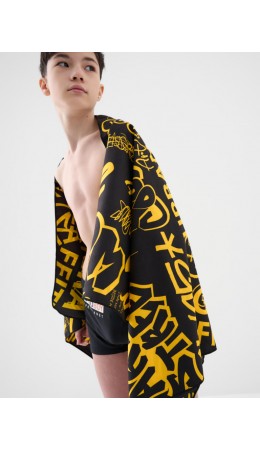 Полотенце текстильное для мальчиков black, yellow