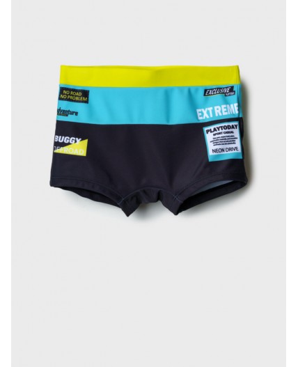 Плавки-шорты трикотажные для мальчиков, короткие black, light green, turquoise