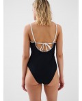 Купальник трикотажный для женщин milk, black