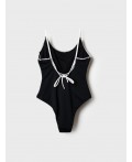 Купальник трикотажный для женщин milk, black