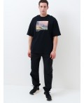 Фуфайка трикотажная для мужчин (футболка) black