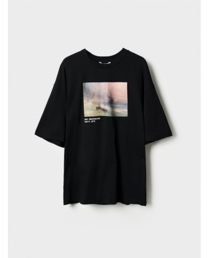 Фуфайка трикотажная для мужчин (футболка) black