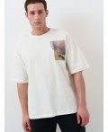 Фуфайка трикотажная для мужчин (футболка) white