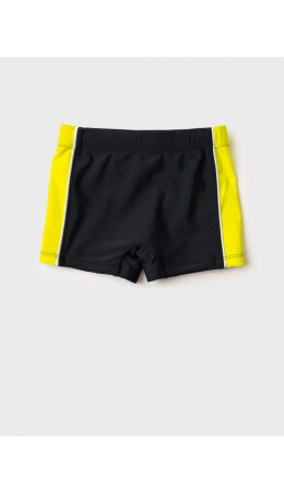 Плавки-шорты трикотажные для мальчиков, средней длины black, light green