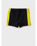 Плавки-шорты трикотажные для мальчиков, средней длины black, light green