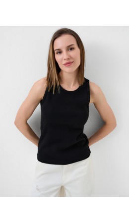 Майка трикотажная для женщин black