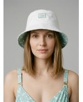Панама текстильная для женщин white, light green