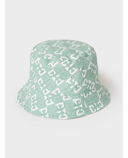 Панама текстильная для женщин white, light green