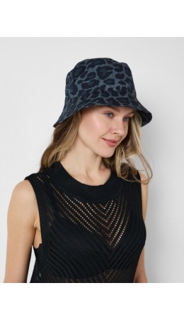 Панама текстильная для женщин black, grey