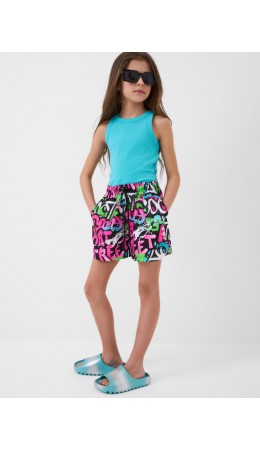 Шорты текстильные плавательные для девочек multicolor