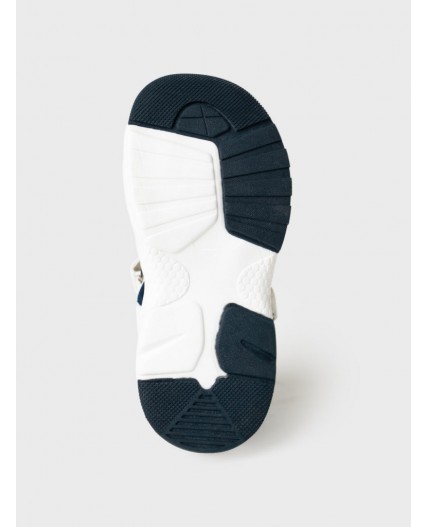 Сандалии для мальчиков белый,тёмно-синий
