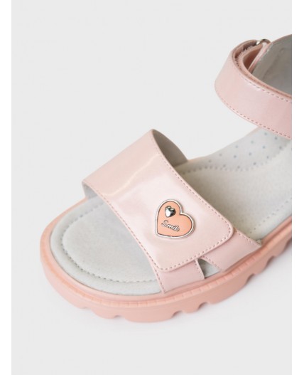 Туфли открытые для девочек розовый