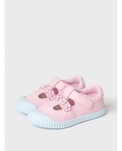 Туфли открытые для девочек розовый