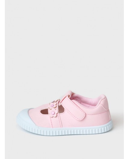 Туфли открытые для девочек розовый