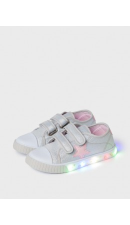 Полуботинки для девочек серый