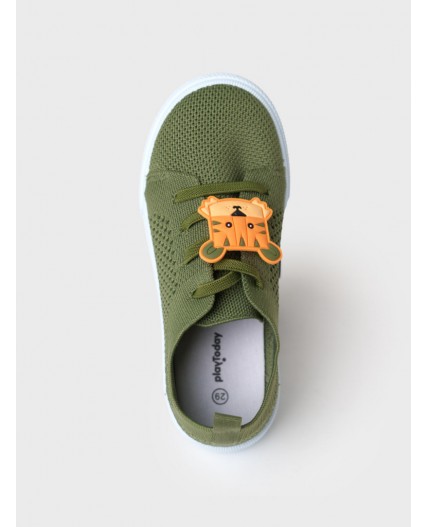 Полуботинки для мальчиков хаки