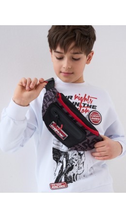 Сумка для мальчиков черный,красный