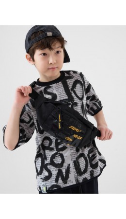 Сумка для мальчиков черный,жёлтый