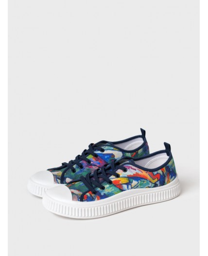 Полуботинки детские для девочек разноцветный