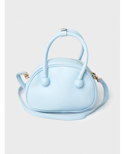 Сумка для девочек с чехлом для наушников и брелком голубой