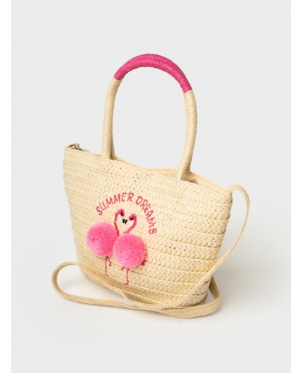 Сумка для девочек бежевый,розовый